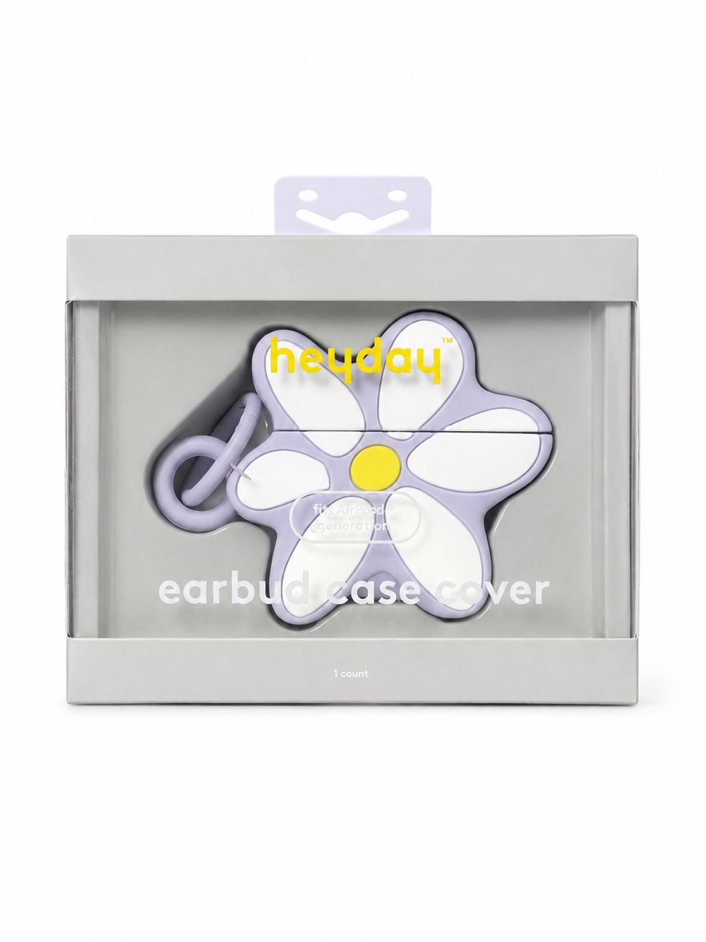 heyday Flower-Shaped Earbud Case- NIB